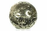 Polished Pyrite Sphere - Peru #264479-1